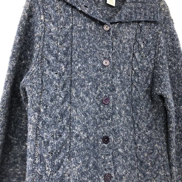 L.L. Bean Navy Women's Knit Cardigan - Picture 9 of 14